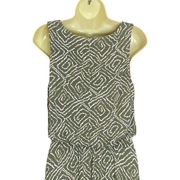 LOFT Outlet Sleeveless Green Knit Dress, size Medium - Picture 4 of 6